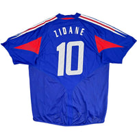 2004 Frankrijk EK Thuis Shirt Zidane - Oldschool Voetbalshirts