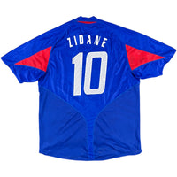 2004 Frankrijk EK Thuis Shirt Zidane - Oldschool Voetbalshirts