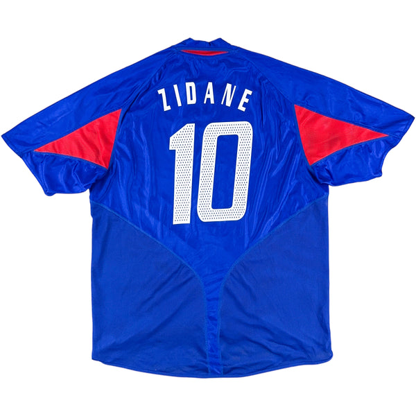 2004 Frankrijk EK Thuis Shirt Zidane - Oldschool Voetbalshirts
