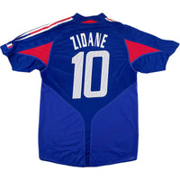2004 Frankrijk EK Thuis Shirt Zidane - Oldschool Voetbalshirts