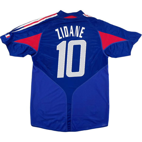 2004 Frankrijk EK Thuis Shirt Zidane - Oldschool Voetbalshirts