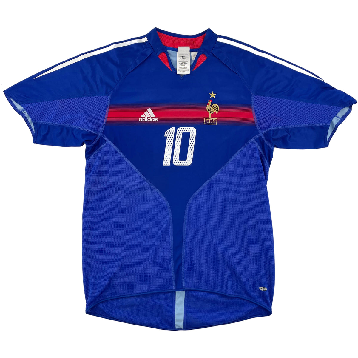 2004 Frankrijk EK Thuis Shirt Zidane - Oldschool Voetbalshirts