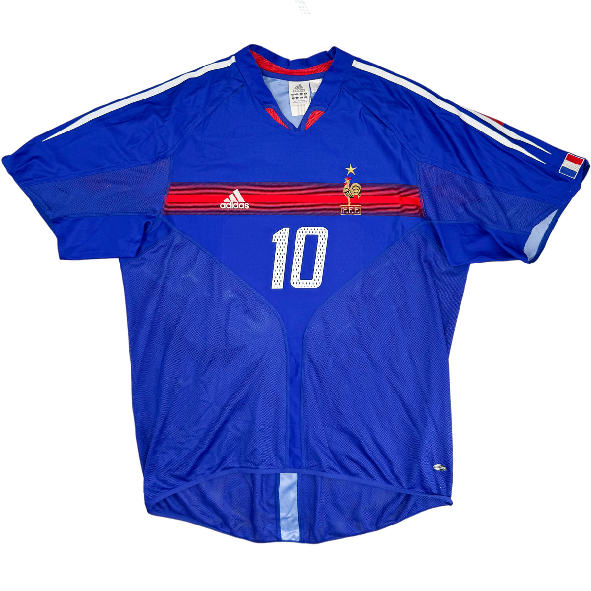 2004 Frankrijk EK Thuis Shirt Zidane - Oldschool Voetbalshirts