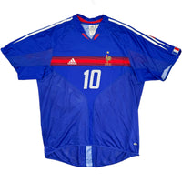 2004 Frankrijk EK Thuis Shirt Zidane - Oldschool Voetbalshirts