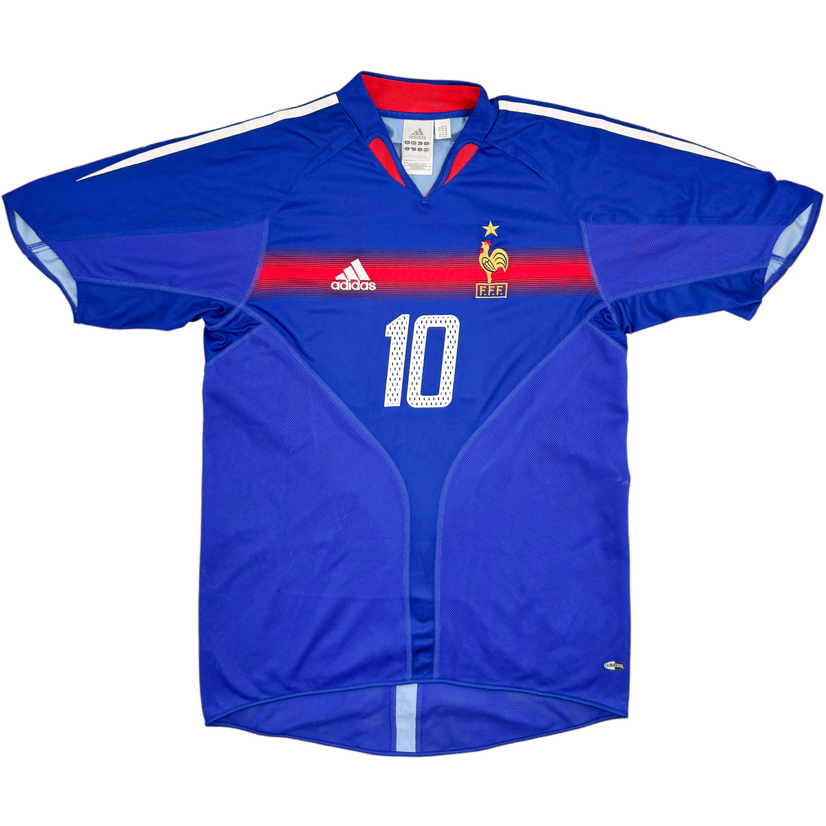 2004 Frankrijk EK Thuis Shirt Zidane - Oldschool Voetbalshirts