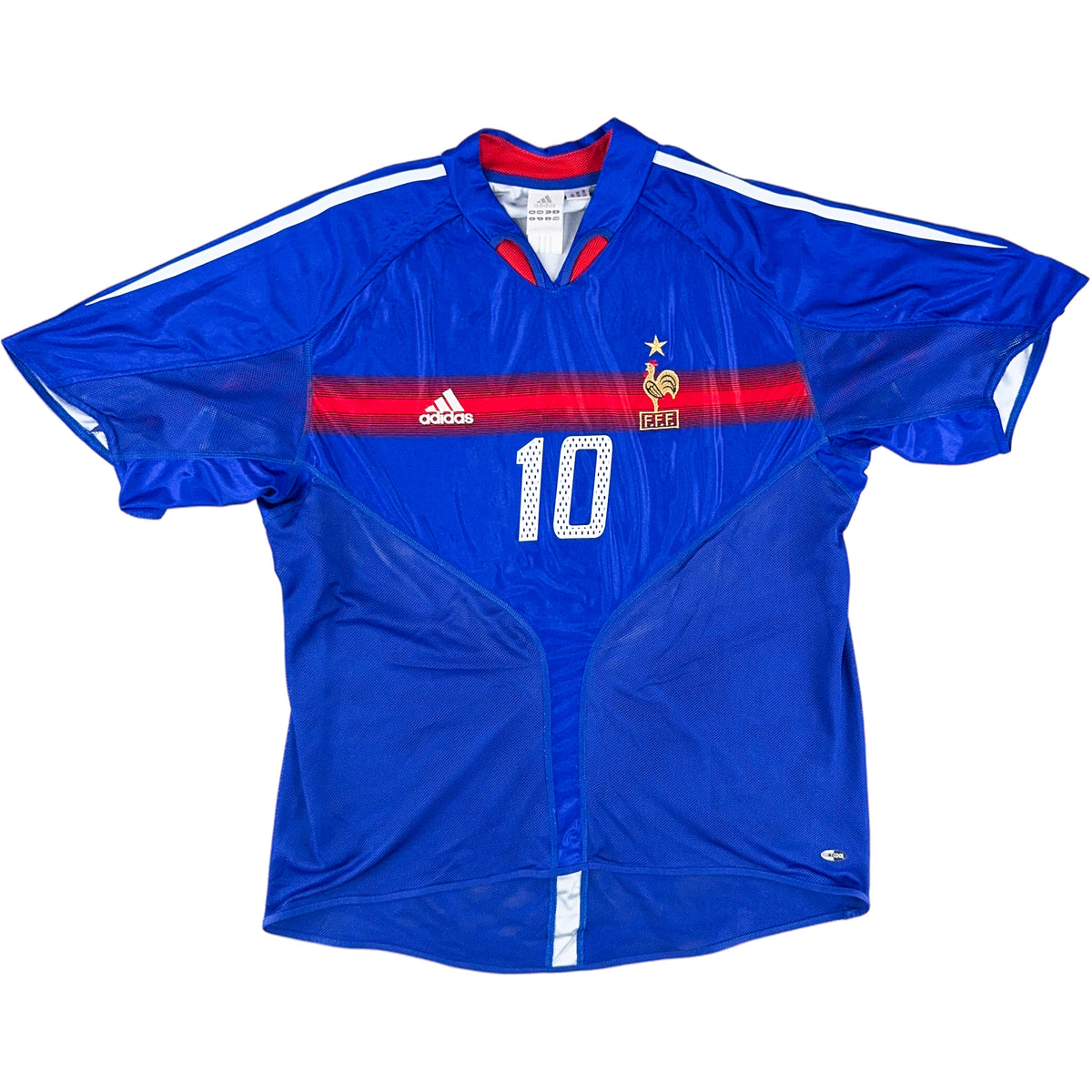 2004 Frankrijk EK Thuis Shirt Zidane - Oldschool Voetbalshirts