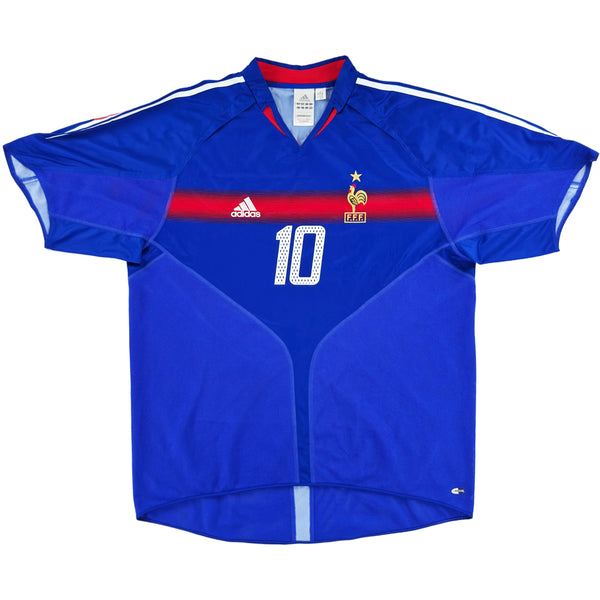 2006 Frankrijk WK Thuis Shirt Zidane - Oldschool Voetbalshirts