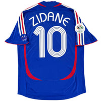 2006 Frankrijk WK Thuis Shirt Zidane - Oldschool Voetbalshirts