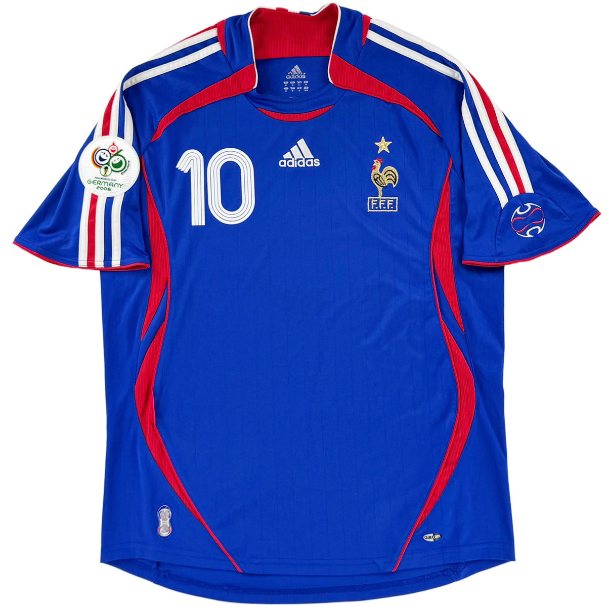 2006 Frankrijk WK Thuis Shirt Zidane - Oldschool Voetbalshirts