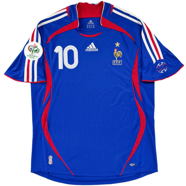 2006 Frankrijk WK Thuis Shirt Zidane - Oldschool Voetbalshirts