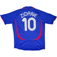 2006 Frankrijk WK Thuis Shirt Zidane - Oldschool Voetbalshirts