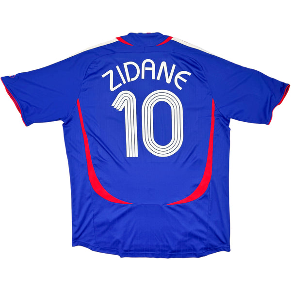 2006 Frankrijk WK Thuis Shirt Zidane - Oldschool Voetbalshirts