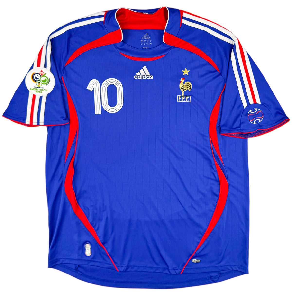2006 Frankrijk WK Thuis Shirt Zidane - Oldschool Voetbalshirts