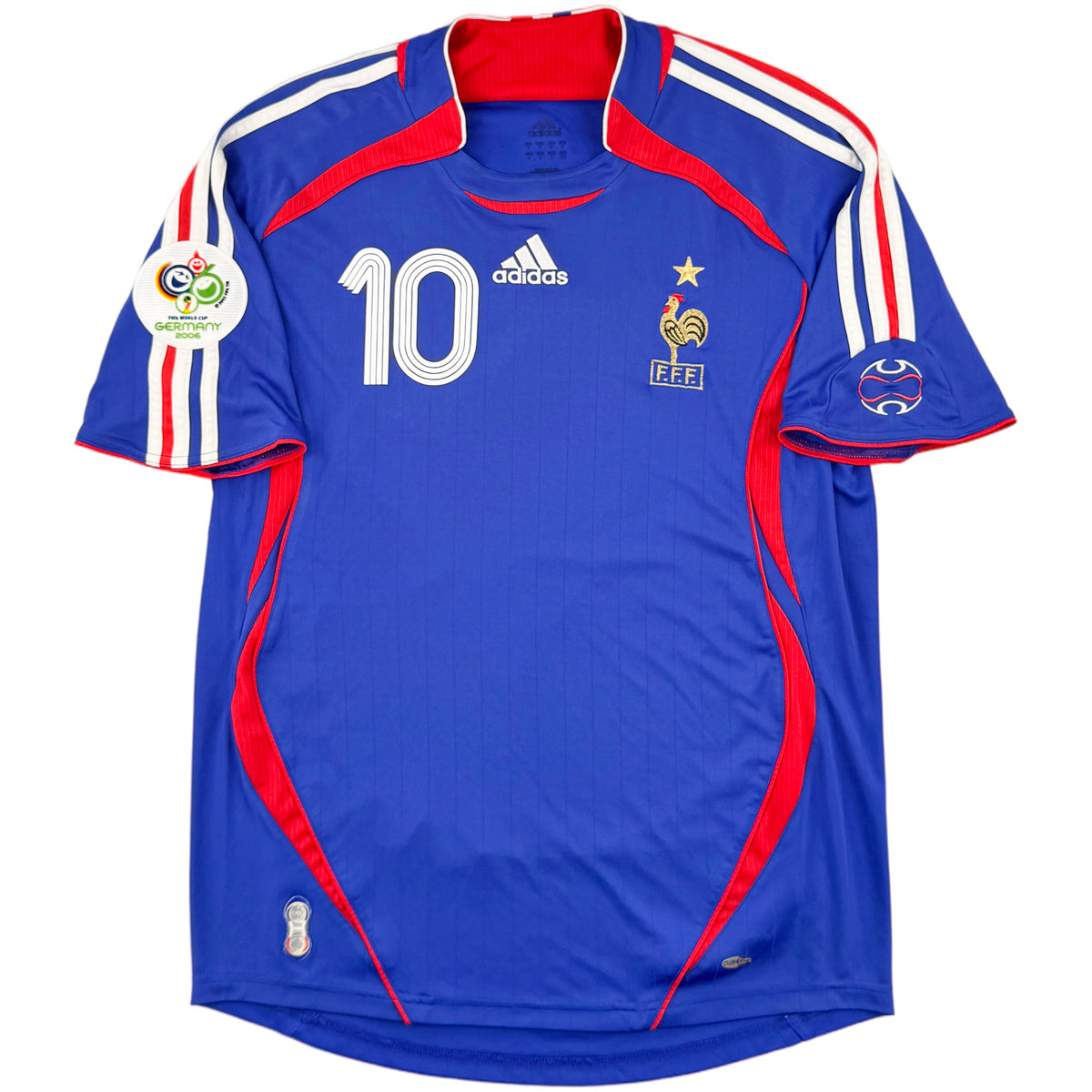 2006 Frankrijk WK Thuis Shirt Zidane - Oldschool Voetbalshirts