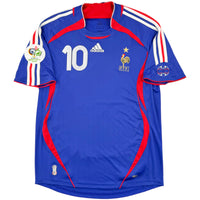 2006 Frankrijk WK Thuis Shirt Zidane - Oldschool Voetbalshirts