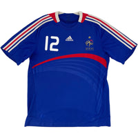 2008 Frankrijk EK Thuis Shirt Henry #12 - 9/10 - (L) - Oldschool Voetbalshirts