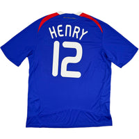 2008 Frankrijk EK Thuis Shirt Henry - Oldschool Voetbalshirts