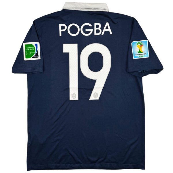 2014 Frankrijk WK Thuis Shirt Pogba - Oldschool Voetbalshirts