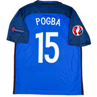 2016 Frankrijk EK Thuis Shirt Pogba - Oldschool Voetbalshirts