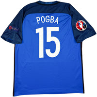 2016 Frankrijk EK Thuis Shirt Pogba - Oldschool Voetbalshirts