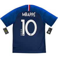2018 Frankrijk WK Thuis Shirt Mbappé - Oldschool Voetbalshirts