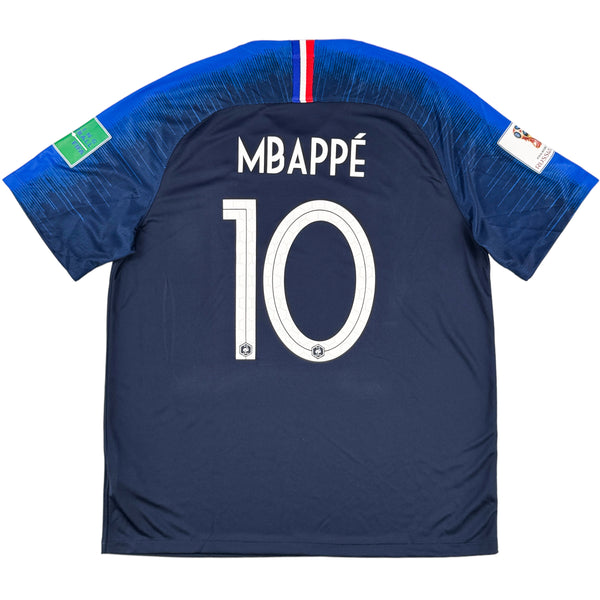 2018 Frankrijk WK Thuis Shirt Mbappé - Oldschool Voetbalshirts