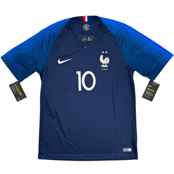 2018 Frankrijk WK Thuis Shirt Mbappé - Oldschool Voetbalshirts
