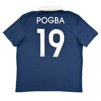 France - Home Shirt - POGBA #19 - 2014 World Cup - Size XL - 10/10