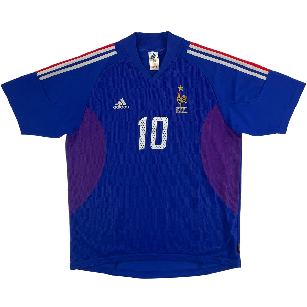 2002 France World Cup Home Shirt Zidane #10 - 10/10 - (L)