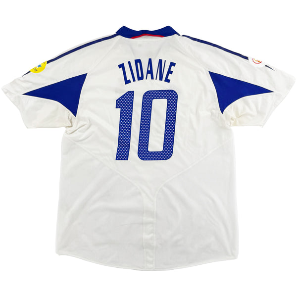 2004 Frankrijk EK Uit Shirt Zidane #10 - 8/10 - (XL) - Oldschool Voetbalshirts
