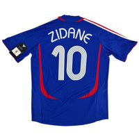 2006 Frankrijk WK Thuis Shirt Zidane #10 - Nieuw - (L)