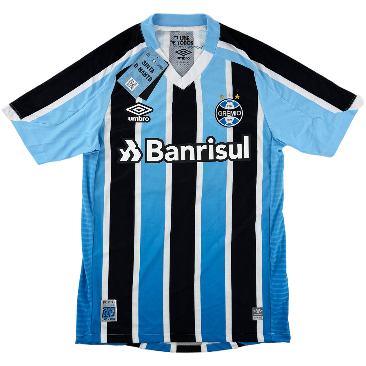 2022 Grêmio Thuis Shirt - Oldschool Voetbalshirts