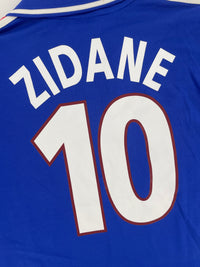 2000 Frankrijk EK Thuis Shirt Zidane - 9/10 - (M) - Oldschool Voetbalshirts