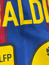 2003-04 Barcelona Thuis Shirt Ronaldinho - 7/10 - (M) - Oldschool Voetbalshirts
