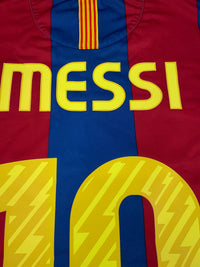 2010-11 Barcelona Thuis Shirt Messi - Oldschool Voetbalshirts