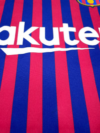 2018-19 Barcelona Thuis Shirt Messi - Oldschool Voetbalshirts