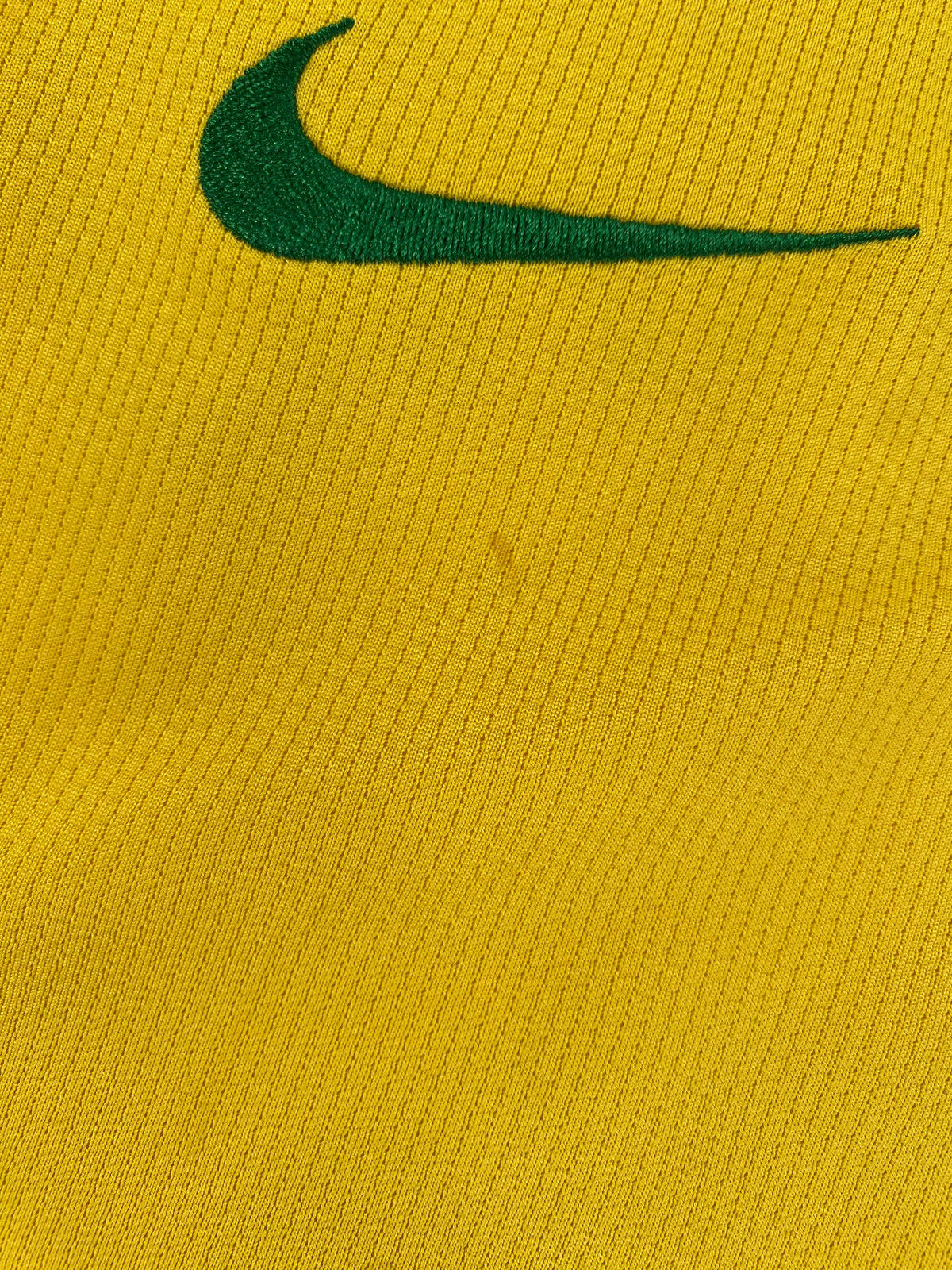 2008-10 Brazilië Thuis Shirt Ronaldinho #10 - 7/10 - (XL) - Oldschool Voetbalshirts