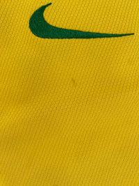 2008-10 Brazilië Thuis Shirt Ronaldinho #10 - 7/10 - (XL) - Oldschool Voetbalshirts