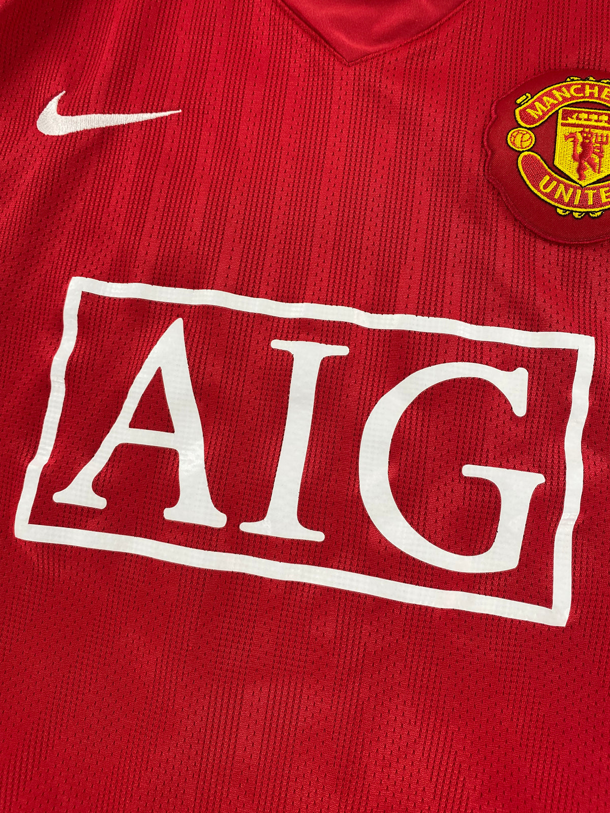 2007-09 Manchester United Thuis Shirt Nani - 8/10 - (L) - Oldschool Voetbalshirts
