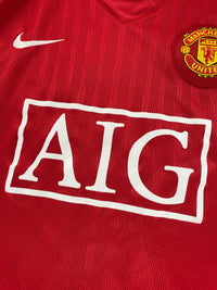 2007-09 Manchester United Thuis Shirt Nani - 8/10 - (L) - Oldschool Voetbalshirts