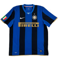 2008-09 Inter Milan Thuis Shirt - 8/10 - (L) - Oldschool Voetbalshirts