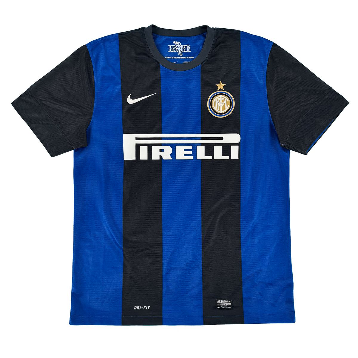 Inter Milan - Home Shirt - 2012/13 - Size L - 8/10