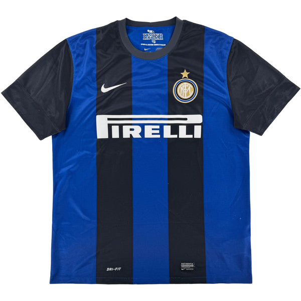 2012-13 Inter Milan Thuis Shirt - 7/10 - (L) - Oldschool Voetbalshirts