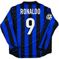 1998-99 Inter Milan Player Issue Thuis Shirt Ronaldo #9 - 10/10 - (L)