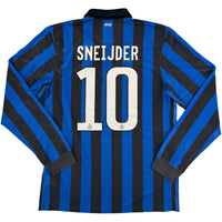 2011-12 Inter Milan Thuis Shirt Sneijder #10 - Maat M - 10/10 - Oldschool Voetbalshirts