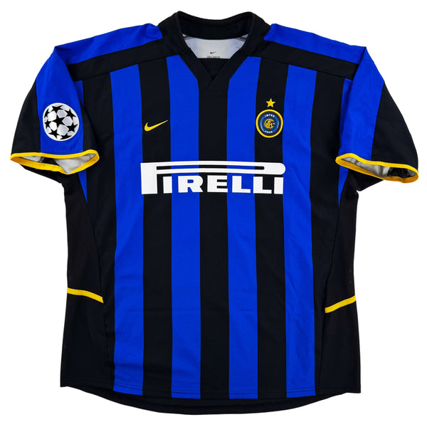 2002-03 Inter Milan Thuis Shirt Vieri #32 - 10/10 - (XL)