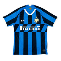 2019-20 Inter Milan Thuis Shirt Lukaku #9 - 10/10 - (M) - Oldschool Voetbalshirts