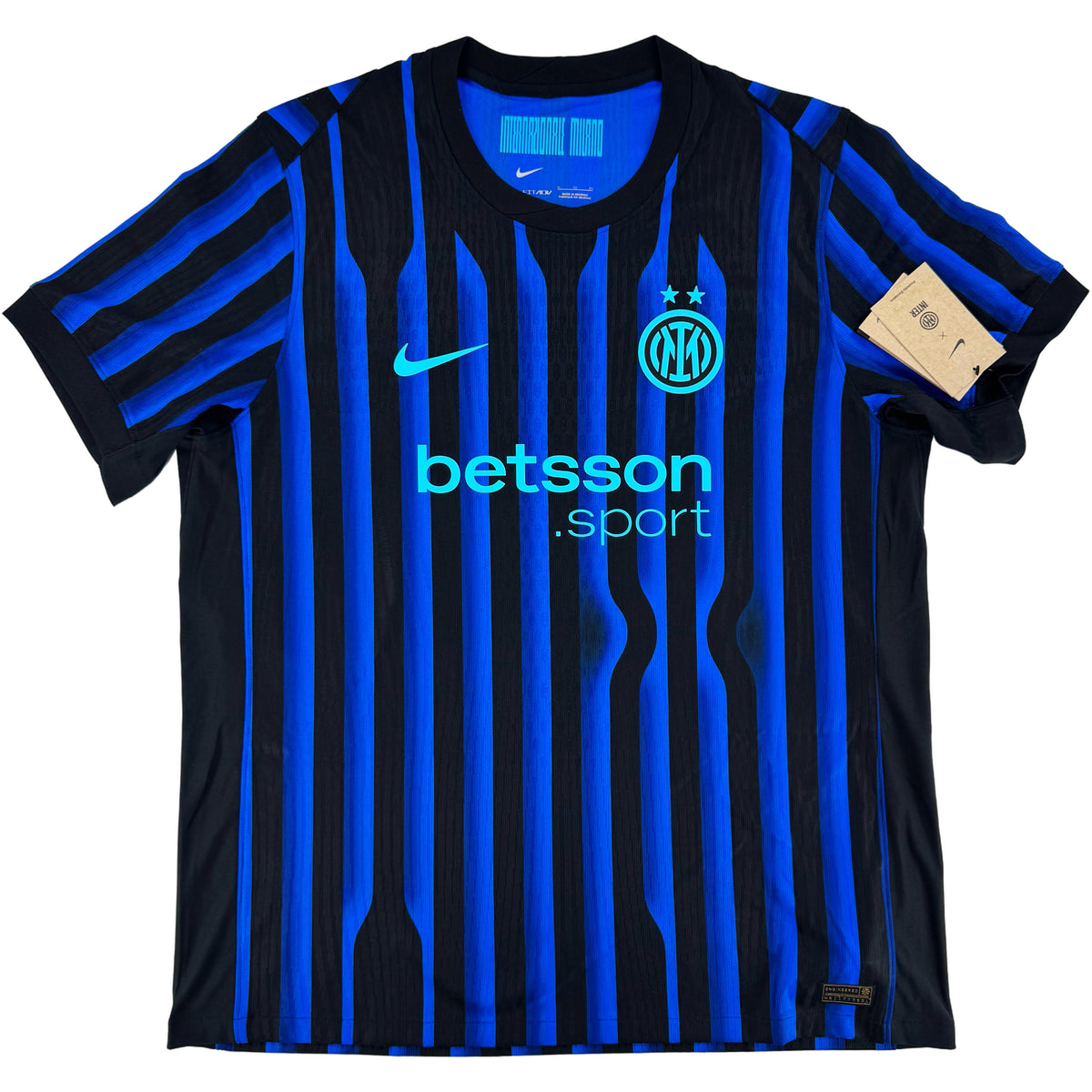 2025-26 Inter Milan Authentic Thuis Shirt - Nieuw - (XL) - Oldschool Voetbalshirts