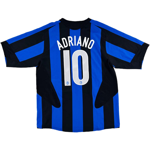 2005-06 Inter Milan Thuis Shirt Adriano - Oldschool Voetbalshirts