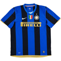 2008-09 Inter Milan Thuis Shirt Ibrahimovic - Oldschool Voetbalshirts
